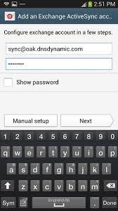 Samsung Auto Backup- escribe tu ID de correo electrónico